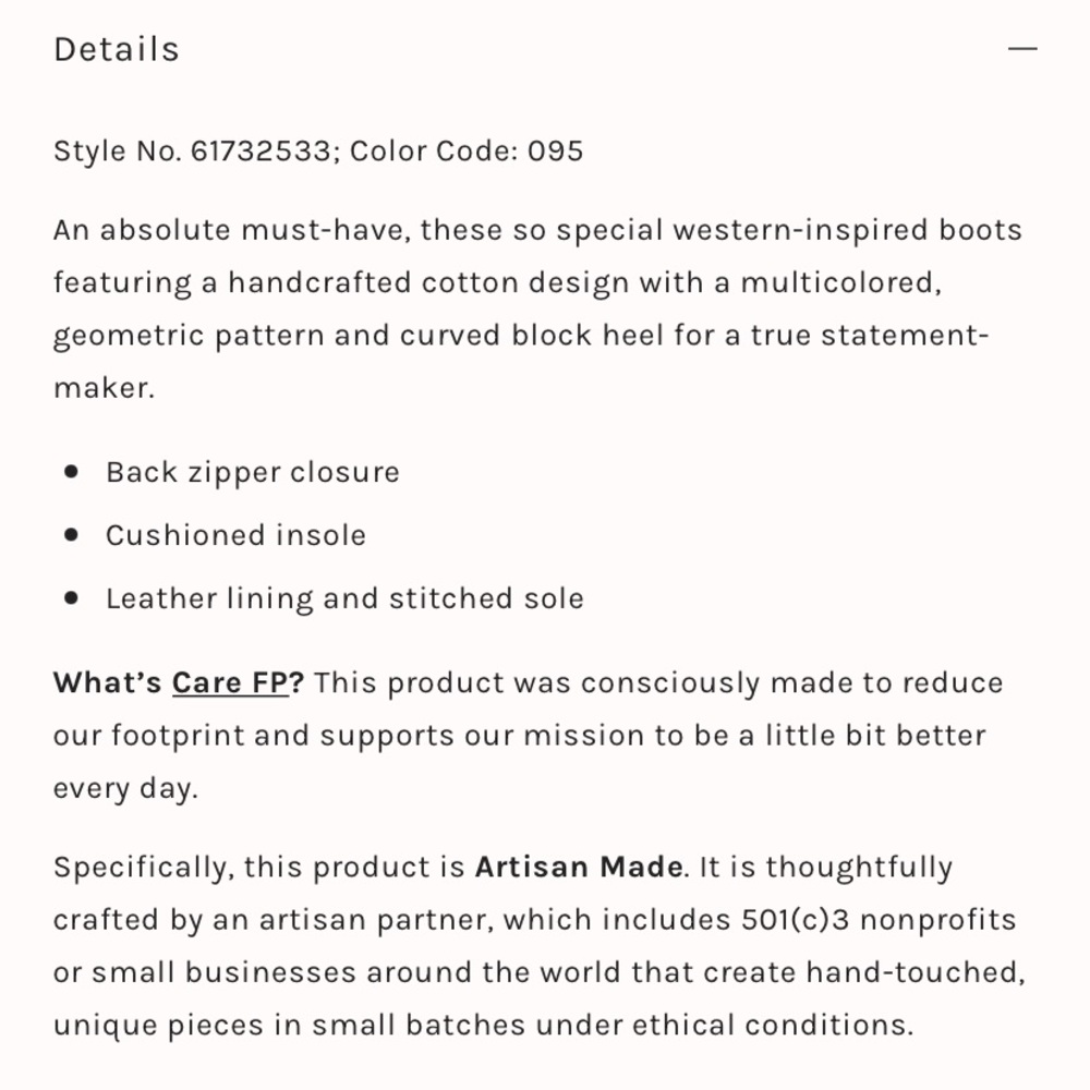NIB Free People Mosaic Western Boots - Picture 6 of 6